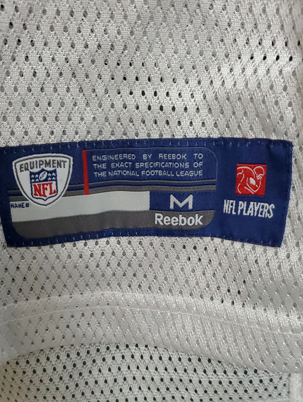 49ers Reebok Kids White & Red Football Jersey #21 (sz Medium) Kids 10-12 - Picture 3 of 5